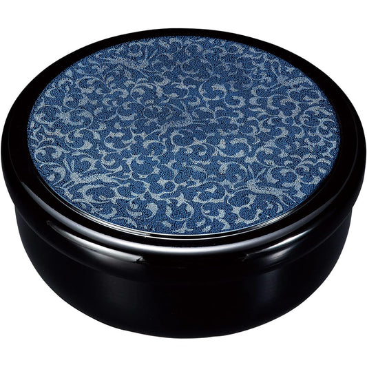 Kishu Lacquerware 10.5 Tea Bits Ruri Komon (Tea Box) 21554