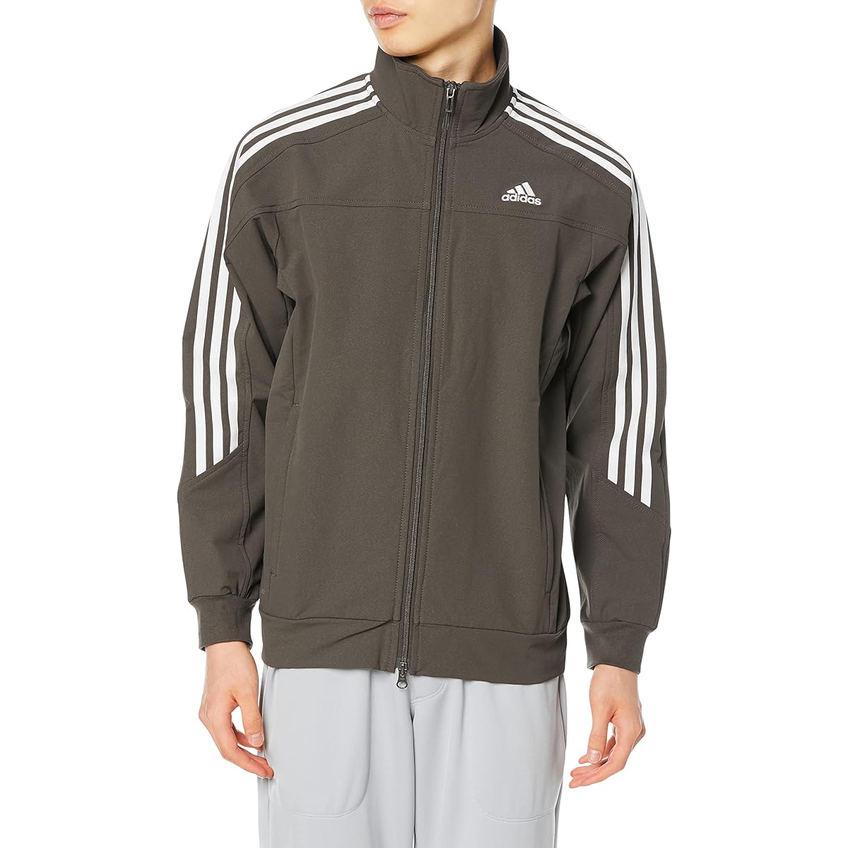 [Adidas] Jersey Top 3 Stripes 24/7 Wu Jacket BT737 Men's