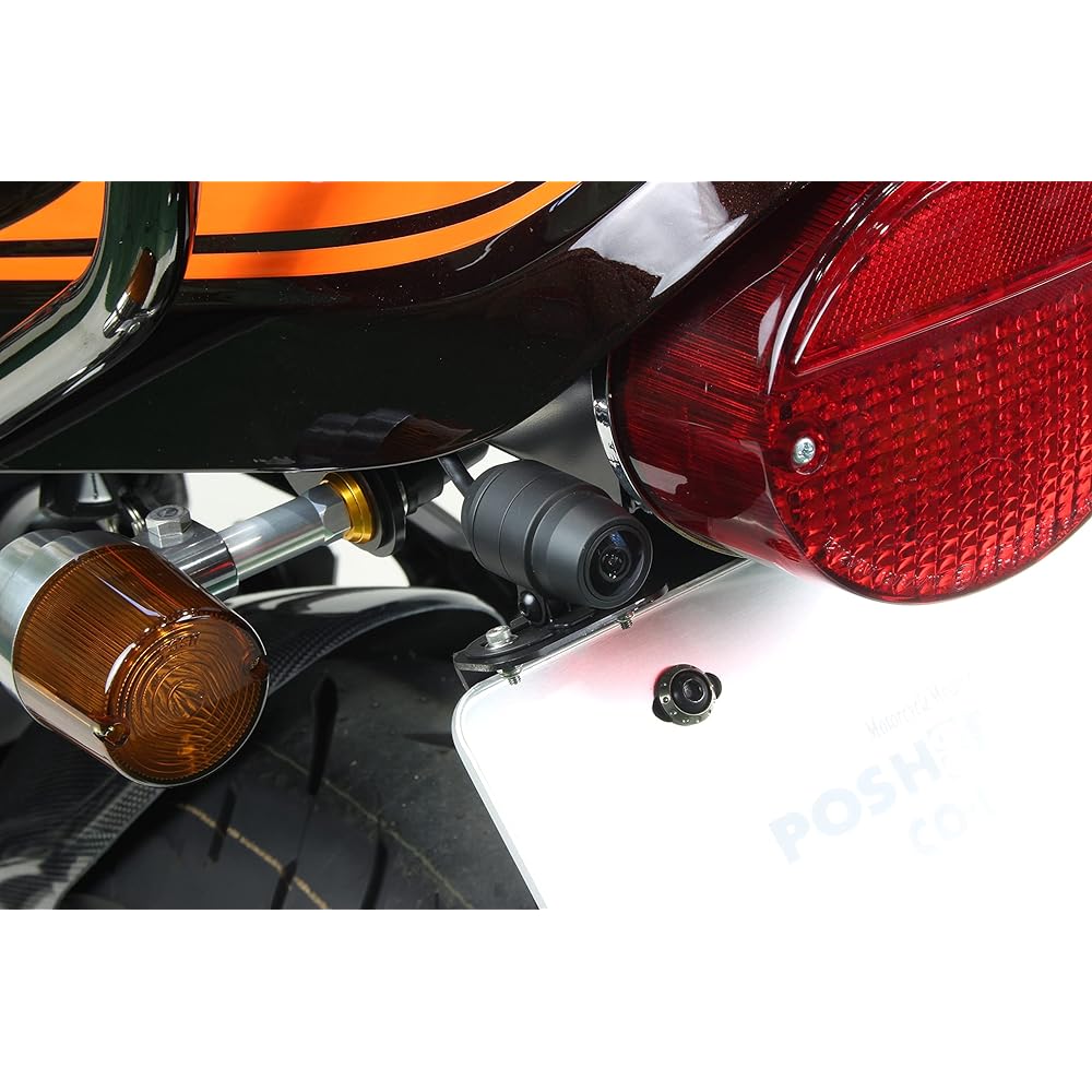 POSH Motorcycle Supplies Stay Set Mitsuba Drive Recorder Mounting Stay Set Z900RS (18-23) *No CAFE Black 132201-10