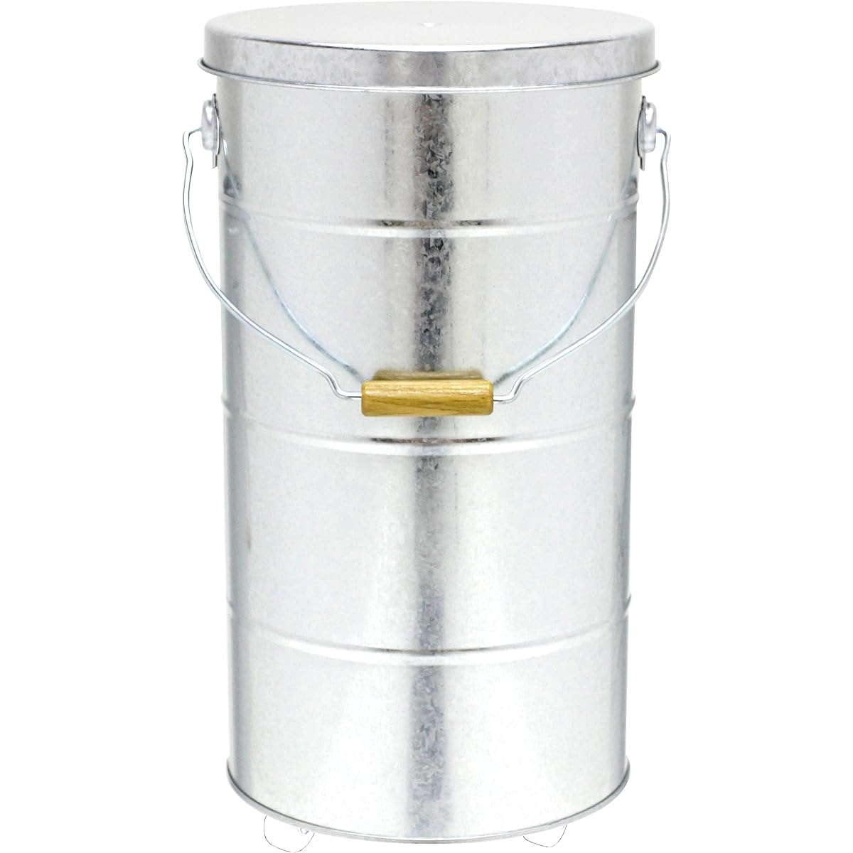 Watanabe Metal Industry Rice Stocker 10Kg with Casters RSK10A Silver Large