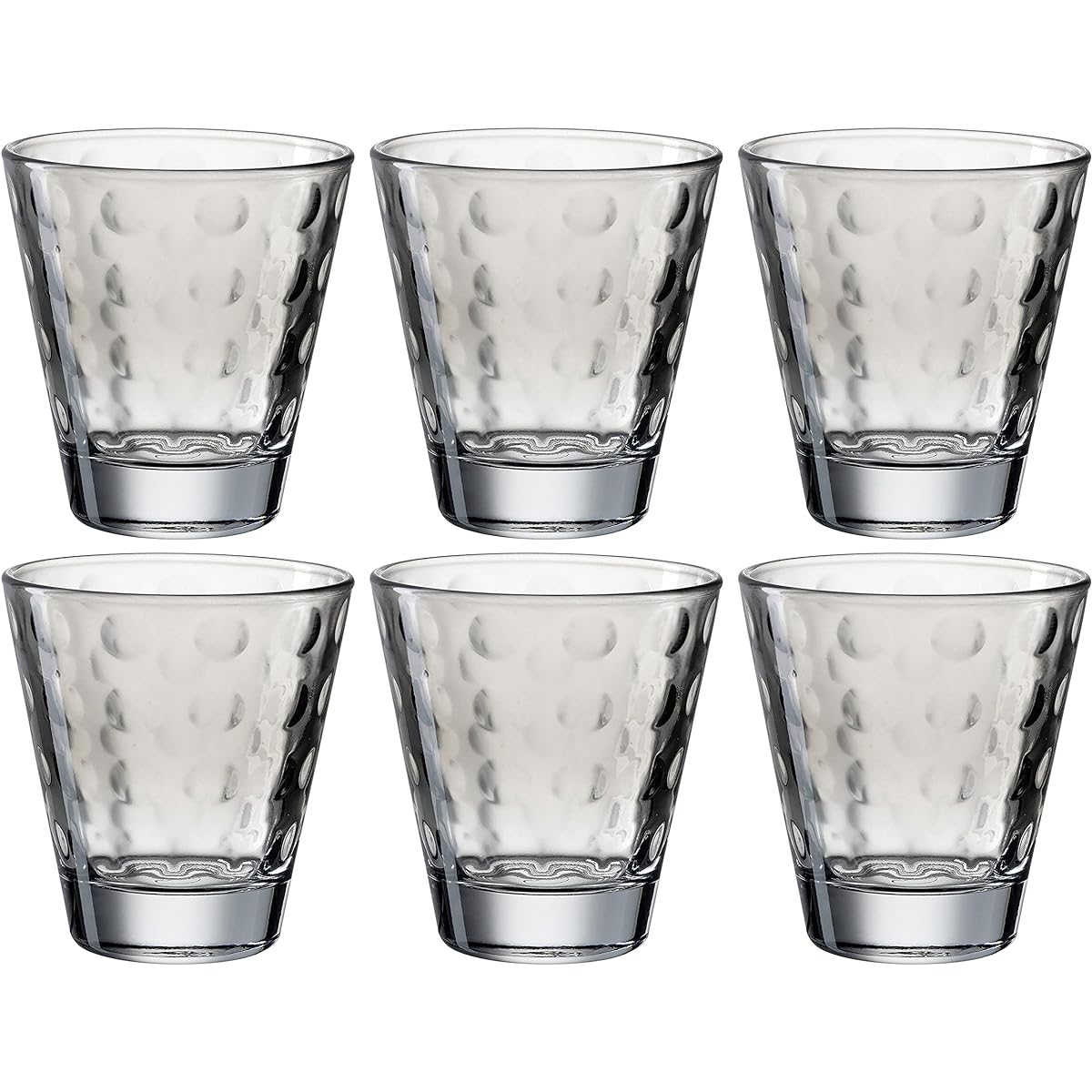 LEONARD tumbler set of 6 gray 215ml Optic 025893