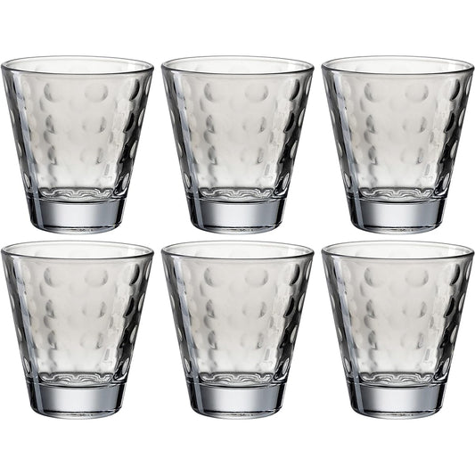 LEONARD tumbler set of 6 gray 215ml Optic 025893