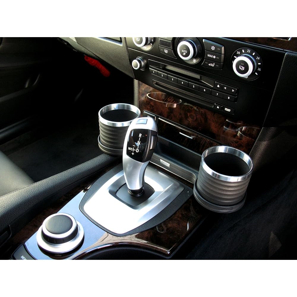 ALCABO Drink & Pocket Holder Silver Cup (AL-B106S) BMW5 Series (E60/E61/M5 Late Model) For Right Hand Drive