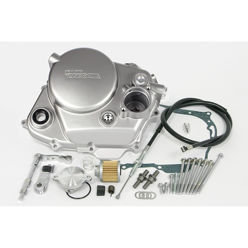 Special Parts TAKEGAWA Special Clutch Cover Kit Silver Paint Ape/XR/CRF100 02-01-0435