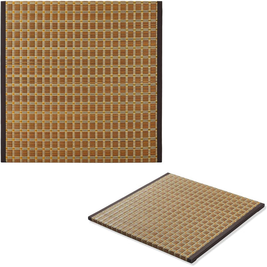 Tatami unit tatami grass tatami mat with edges 82x82cm 1 piece 2.5cm thick anti-slip backing thick cushion Kakegawa-ori Japanese style modern brown Japanese room anti-mold deodorizing