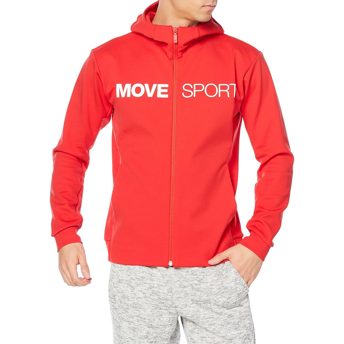 [Move Sports] Warm-up Jacket Training Hooded Jacket Harikosi Stretch Men's