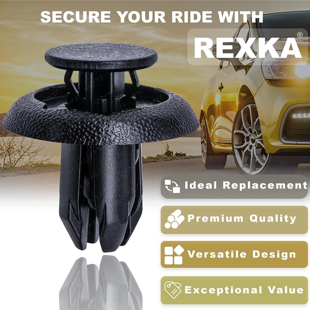 REXKA Fender Liner Splash Shield Bumper Cover Clip Fastener Rivet 30 pieces B45A-56-146A Mazda 3, 5, 6, CX-3, CX-5, CX-9 & MX-9 & MX-9 & MX-9 & MX-9 & MX-9 & MX-9