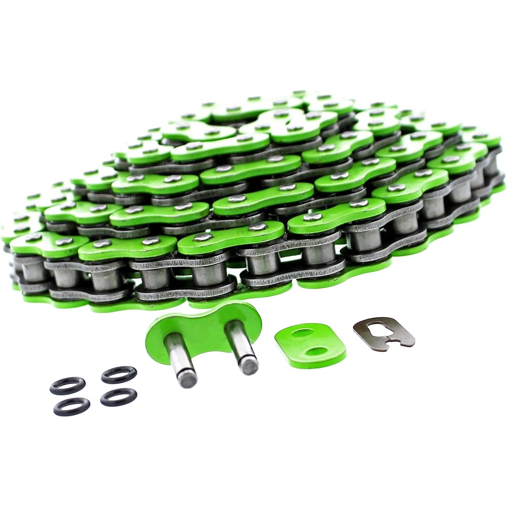 04-06 Kawasaki KFX400 KFX 400 Race Driving Green O-Ring Chain ATV 4 wheels 96L