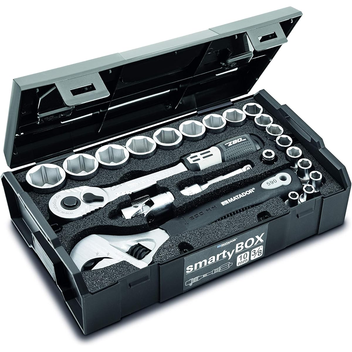 MATADOR Drive: 3/8SQ Socket Wrench Set 25 Pieces 81453115