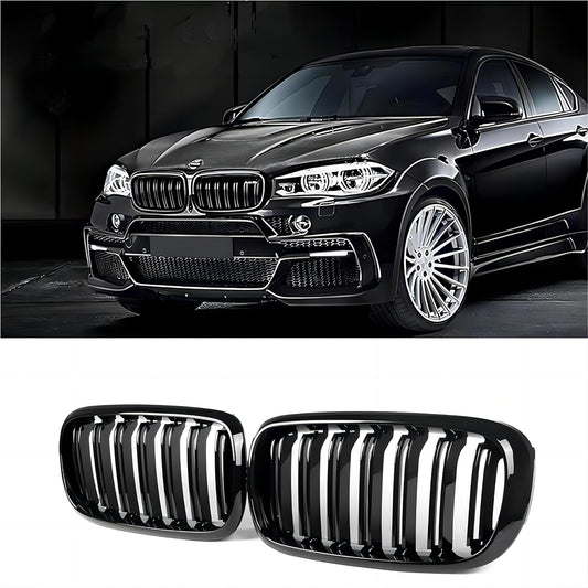 Kidney grill for front exchange. Compatible with BMW X5 Series F15 X6 Series F16 X5M F85 X6M F86. ZW-F15