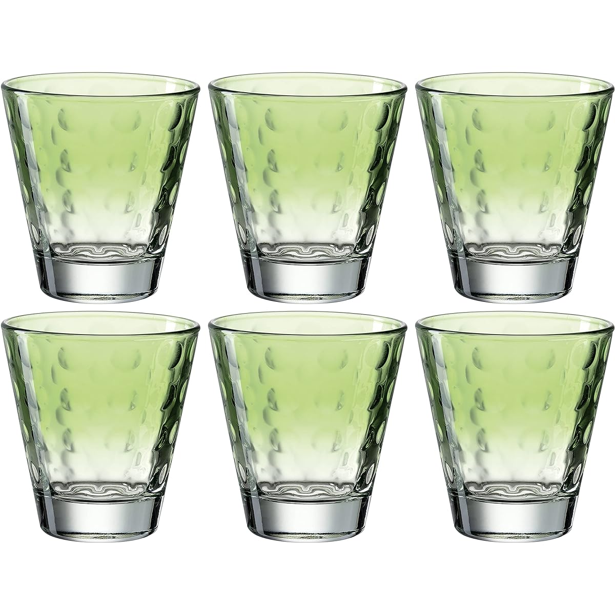 LEONARD tumbler set of 6 light green 215ml Optic 025898