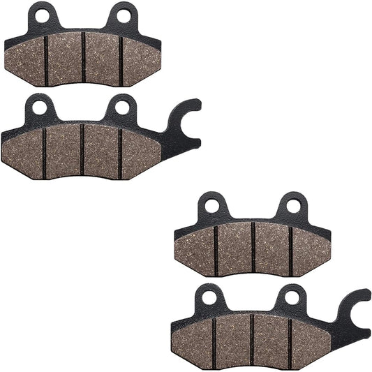 Cyleto Front and Rear Brake Pads for Kawasaki EX250 NINJA 250R 2008 2009 2010 2011 2012