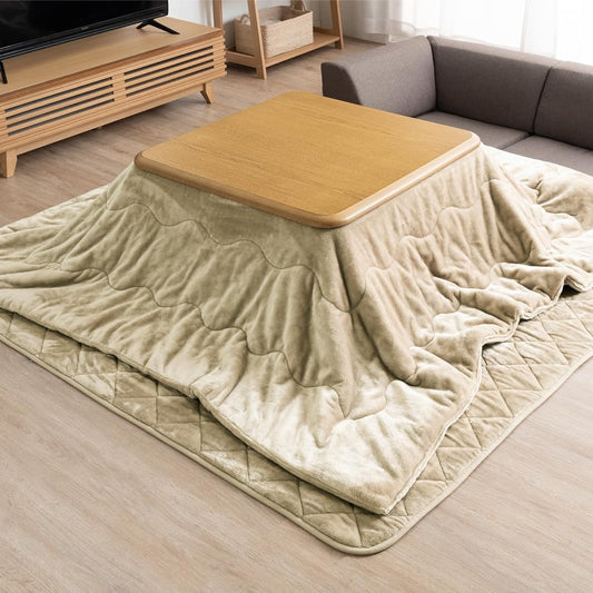 Gen of Tansu no Gen Kotatsu Futon, Single Item, Square, Washable, Teijin Philcare (R) Antibacterial, Odor Resistant [For Kotatsu Sizes 65-80cm] Beige 61140502 (80523)