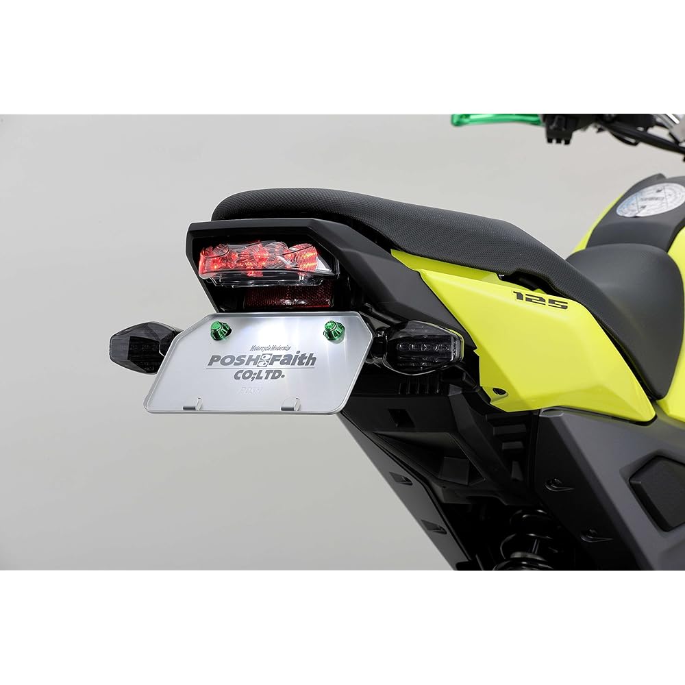 POSH Motorcycle Supplies Motorcycle LED Turn Signal Model Kit GROM /MSX125 Black Body/Smoke Lens Lightweight LED Turn Signal 059453-06