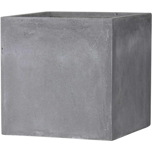 Green Pot Basque Cube 50cm Gray GA-0150GY