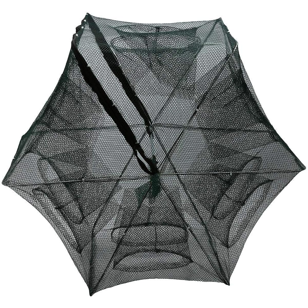 Automatic Fishing Net, Fish Catching Net, Foldable, Compact Storage, Lightweight, Fishing Net Trap, Nylon, Easy to Carry, Hexagonal Net/Dodecagonal Net, Fishing Gear, Eel, Conger, Octopus, Shrimp, Crab, Small Fish, Two Sizes