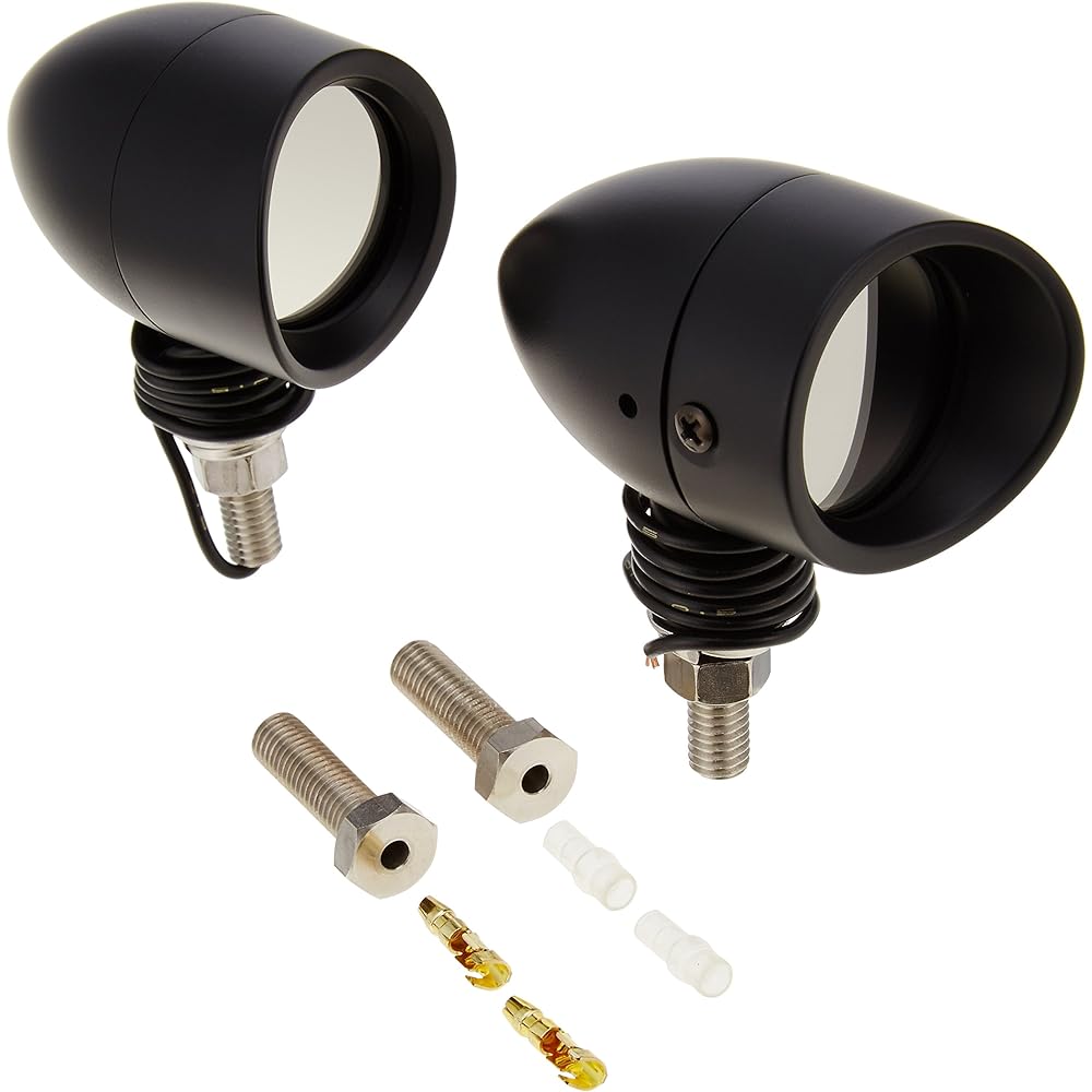 POSH Brim Type Turn Signal M8 Matte Black Body/Plated Lens 201403-BK