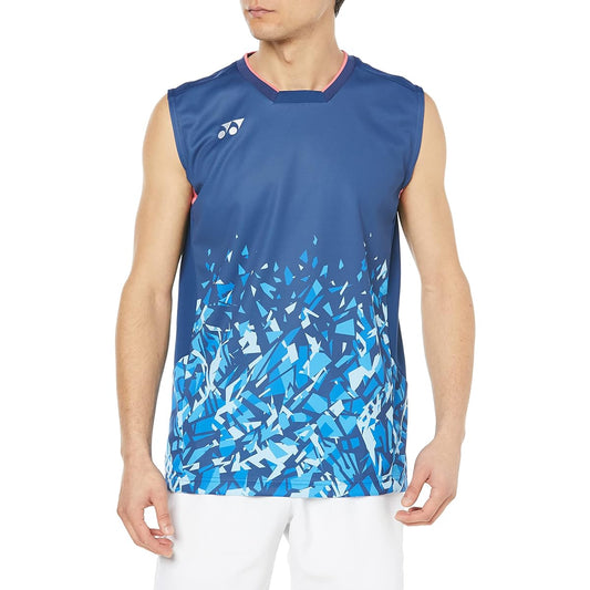 [YONEX] Men's Short Sleeve Shirt Game Shirt (Sleeveless)