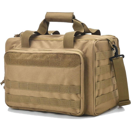 [Thinking from a camper's perspective] Storage bag, gear case, camping, partition plate, large capacity, 30L, lantern, peg, plate, shoulder bag, shock absorption, water resistant, outdoor survival game DIY (Sand)