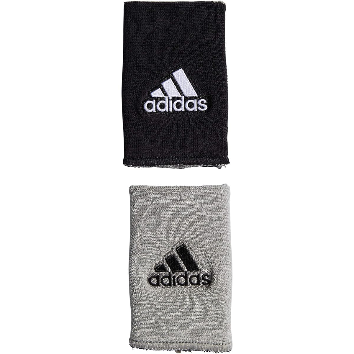adidas Large Wristband 2 Pieces Black x Gray 5133926