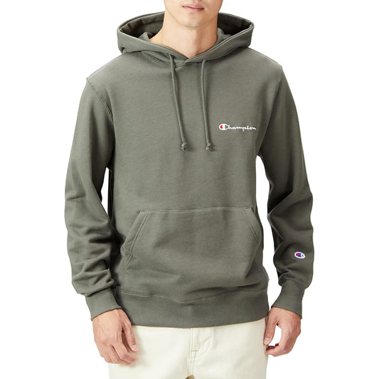 [Champion] Hoodie Sweatshirt Sweatshirt Long Sleeve Fleece Script Logo Embroidery Hooded Sweatshirt Custom Made Basic C8-W128Z Men's