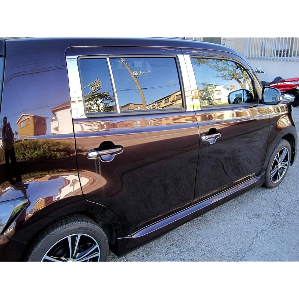 BRIGHTZ bB QNC 20 Series Super Mirror Stainless Plated Pillar Panel No Visor 8PC [PIL-SIL-007] 4552