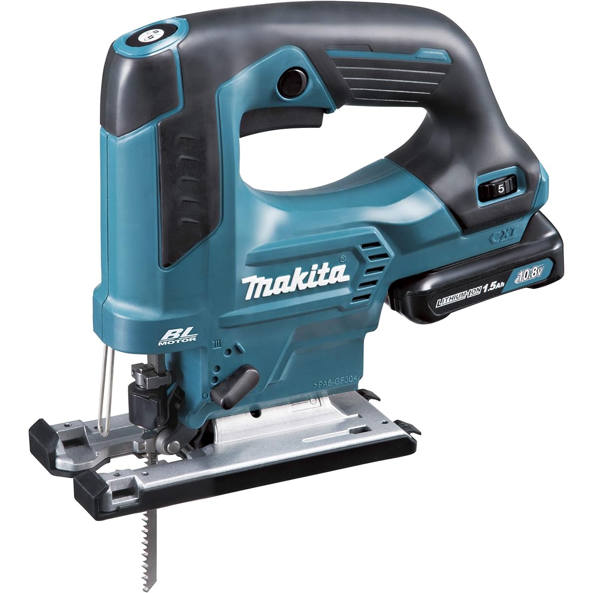 Makita Rechargeable Jigsaw 10.8V 1.5Ah JV103DSH with battery, charger, and case