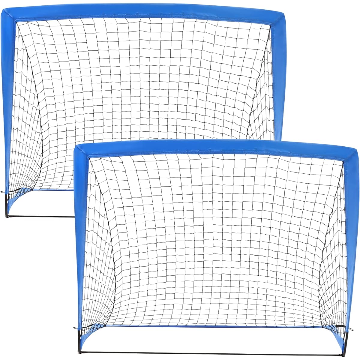 TOBAS Children's Foldable Soccer Goal, Set of 2, Japanese Design, Width 120cm x Height 90cm x Depth 90cm, Easy to Install, Suitable for Outdoor/Indoors, Highly Durable, Eliminates Lack of Exercise, Enjoy with Family and Friends