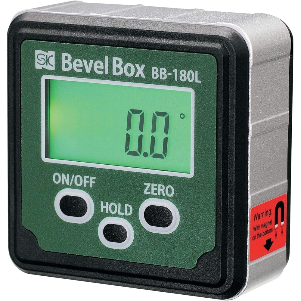 Niigata Seiki SK Bevel Box (Digital Angle Meter) with Backlight ±180.0° BB-180L