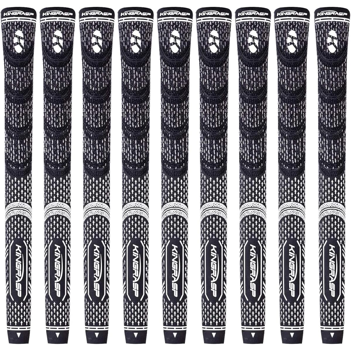 Golf grip set of 9 golf club parts anti-slip cord rubber for irons double-sided tape included