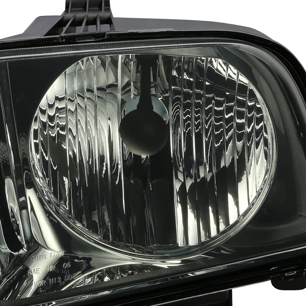 DNA MOTORING HL-OH-FM05-SM-CL1 Smoke lens headlight replacement 05-09 Mustang compatible