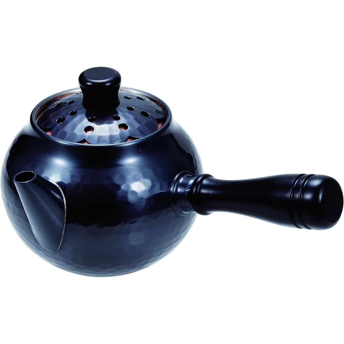 Shinko Metal Teapot Black Copper Finish 370ml Pure Copper Black Copper Finish Openwork Teapot Yokote BC-401