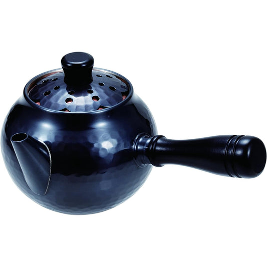 Shinko Metal Teapot Black Copper Finish 370ml Pure Copper Black Copper Finish Openwork Teapot Yokote BC-401