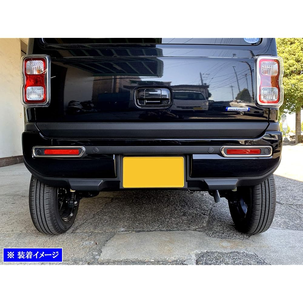 BRIGHTZ Hustler MR92S MR52S Super Mirror Stainless Plating Rear Reflector Garnish 2PC [REF-RIN-133] R92 R52 92S 52S 92 52 90 50 44841