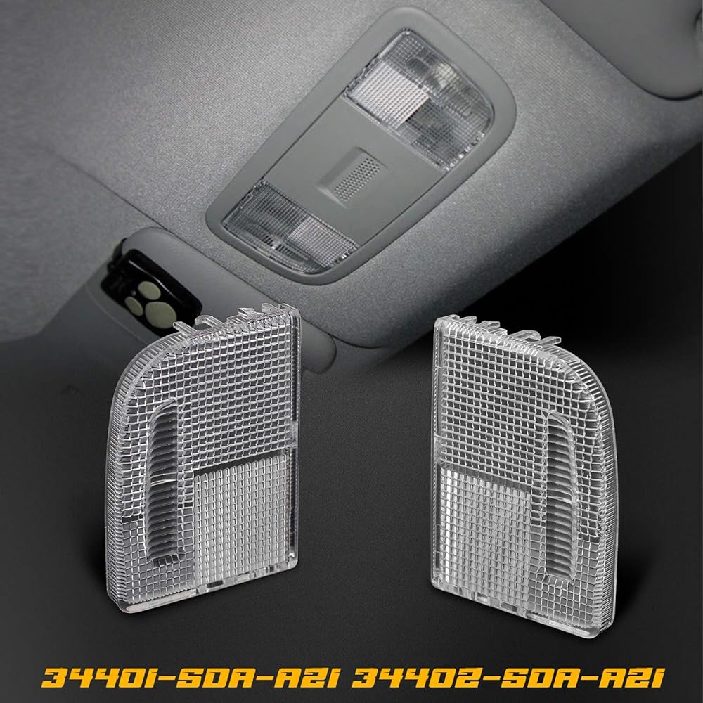 HERCOO Interior Dome Light Cover Roof Light Lens 34401-SDA-A21 34402-SDA-A21 Right Honda Accord Hybrid Civic Element Odyssey Pilessey Pilessey Rhehle Only Sunroof