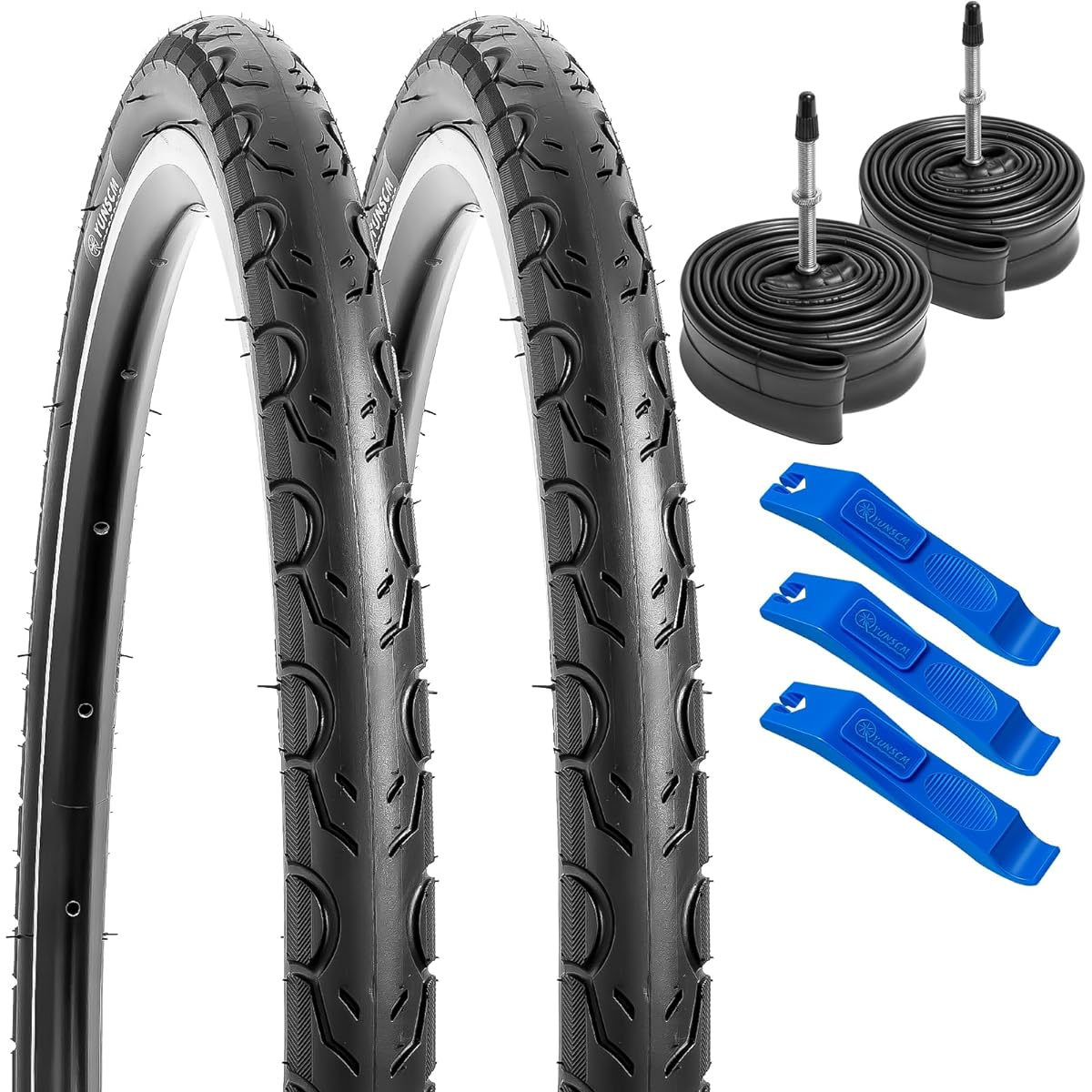 Set of 2, 20x1 1/8 Tire, 20x1 1/8 30-451 Bicycle Tire + 20x1 1/8 Bicycle Tube Wall Thick Presta Valve 60mm + Tire Lever, Tire 20x1 1/8, Bicycle Tire 20x1 1/8, Road Bike Tire 20x1 1/8, cross bike tire 20x1 1/8, W1159