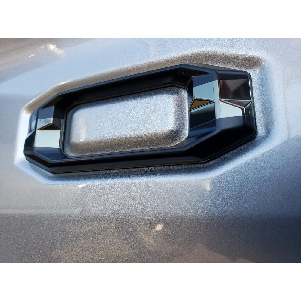 EYECATCHER PRO Series Tail Gate Letter Insert 2016-2023 Compatible with Tacoma (US flag BLKCHRMBLK)