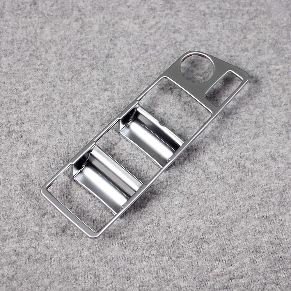 Ruiq Toyota New Harrier 80 Series Interior Door Window Button Switch Panel Cover Garnish Only Designed for Toyota Harrier (Matte Nickel Plated)