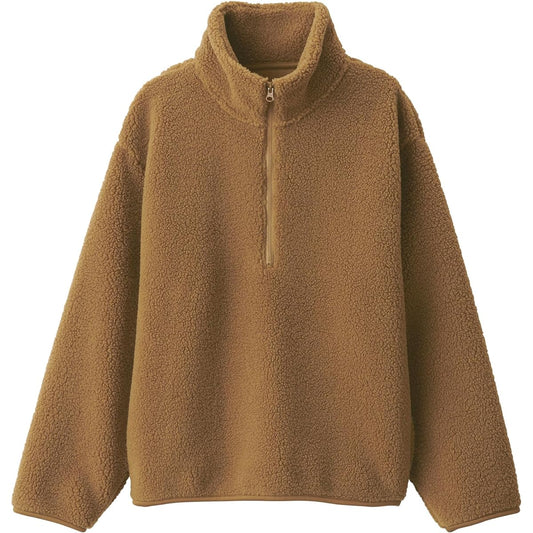 [MUJI] Pullover Boa Fleece Half Zip Pullover Women's BB2P1A3A