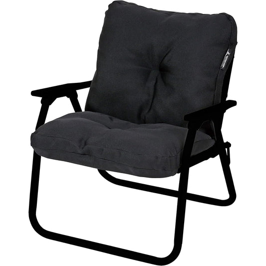 CAPTAIN STAG Bench Cover Aluminum Low Style Solo Bench Relaxation Cushion Cover Black UC-1802 Width 490 x Depth 750 x Thickness 100mm