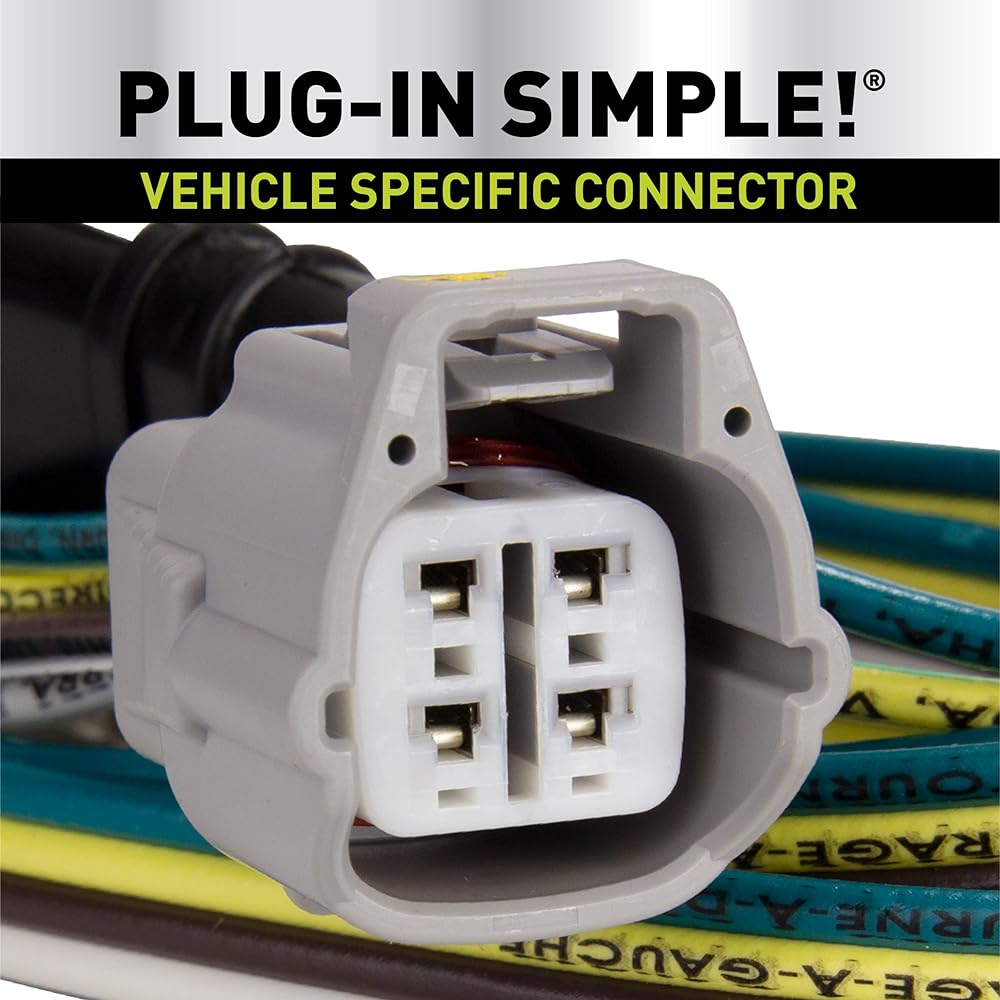 Hopkins 41945 Simple car trailer wiring kit for plugin