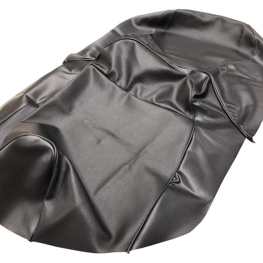 Suzuki Skywave 250SS (CJ43A) Exclusively designed seat cover with tension cord Made in Japan (thick fabric) [Fabric color: Seat surface embossed black/black two-tone/Piping: Front and rear black] Reupholstery type CHRIS-SCH3052-C480C10B36S0