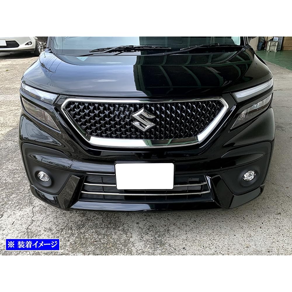 BRIGHTZ Soliobandit MA37S MA47S Super mirror stainless steel plated front bumper molding 3PC [FBUM-MOL-121] 37 47 47000