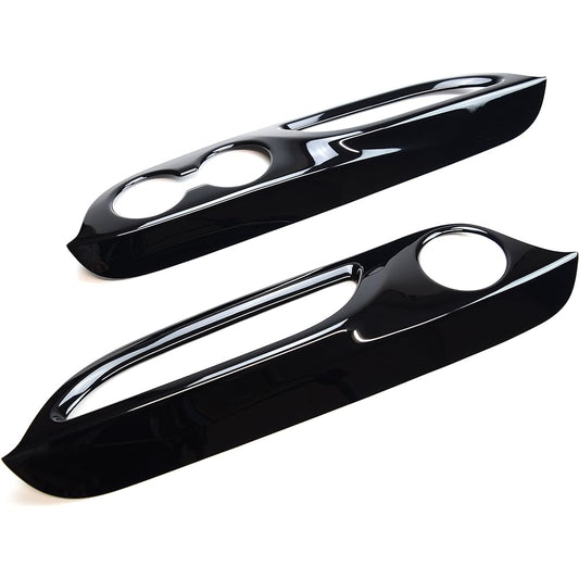 SecondStage Toyota Alphard Vellfire 30 Series 3rd Row Cup Holder Panel Piano Black / T253BLK