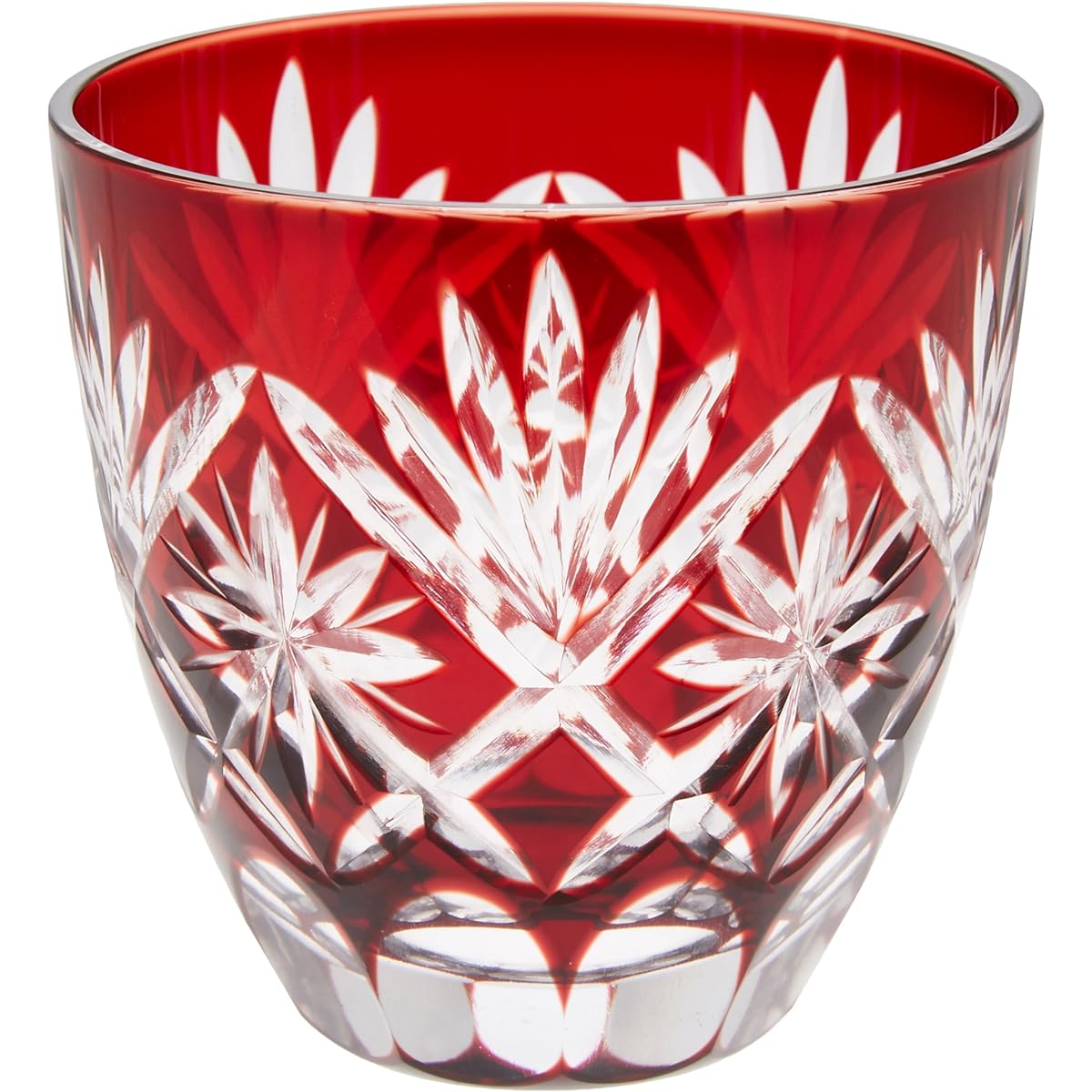 Tajima Glass Tajima Glass Edo Kiriko Hoshi Kiriko Glass Cup 75ml Red TG98-203-1R