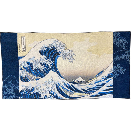 Marushin Large Bath Towel Katsushika Hokusai The Great Wave Off Kanagawa Approximately 93 x 180cm Five Colored Weave 0515002100