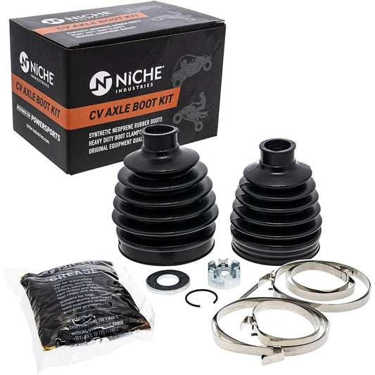 NICHE Front CV Axle Boot Kit for Polaris 2204460 2204459 Sportsman 400 800 ACE 325 Scrambler 500 ATV