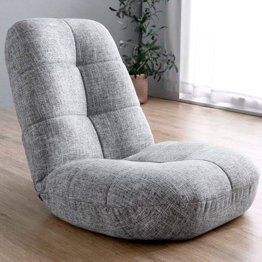 Tansu no Gen Seat Chair, Cross-legged Chair, Extra Thick Seat, 14 Levels of Reclining, Width 60cm, Hard to Fold, Pocket Coil, Compact, Fabric 15210040(81395)