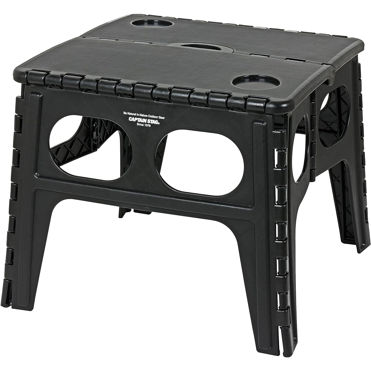 CAPTAIN STAG Outdoor Table Folding Table Compact Folding Table with Handle Black/Olive/Khaki UW-1529 / UW-1530 / UW-1531