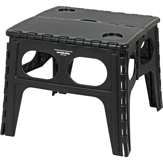 CAPTAIN STAG Outdoor Table Folding Table Compact Folding Table with Handle Black/Olive/Khaki UW-1529 / UW-1530 / UW-1531